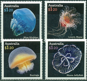 Австралия, 2023, Медузы, 4 марки